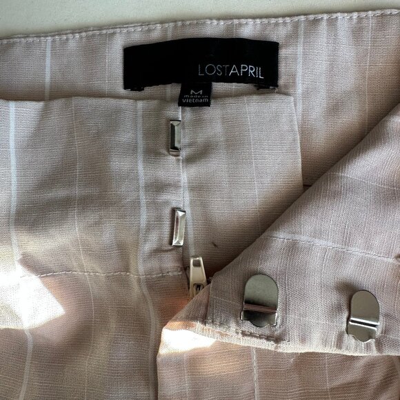 Striped Tie Front Mini Skirt - Picture 3 of 3